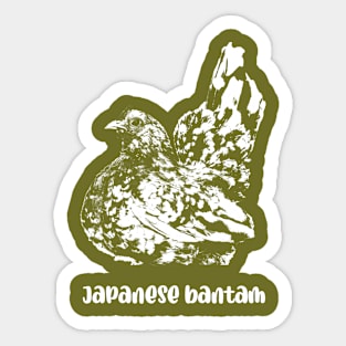 Japanese bantam, chabo hen Sticker